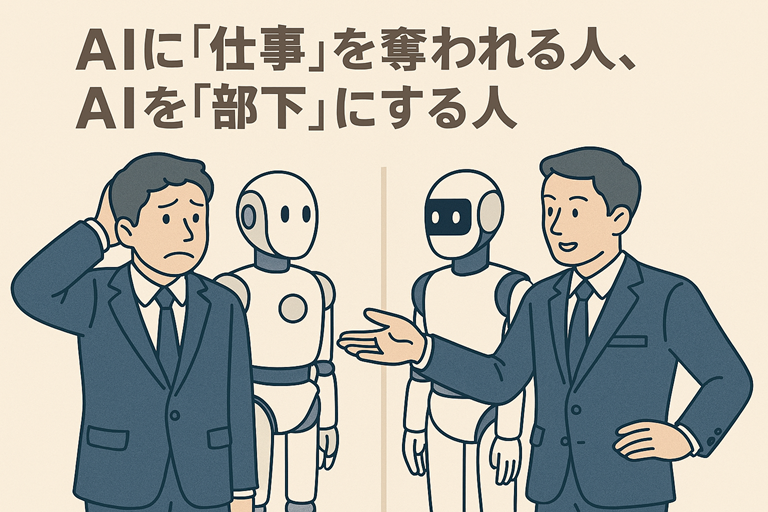 AIに「仕事」を奪われる人、AIを「部下」にする人